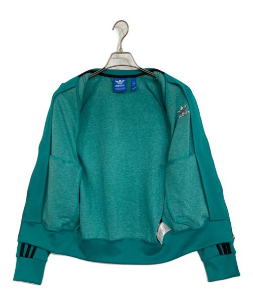 adidas（アディダス）adidas (アディダス) トレフォイル刺繍トラックジャケット グリーン サイズ:Sの古着・服飾アイテム