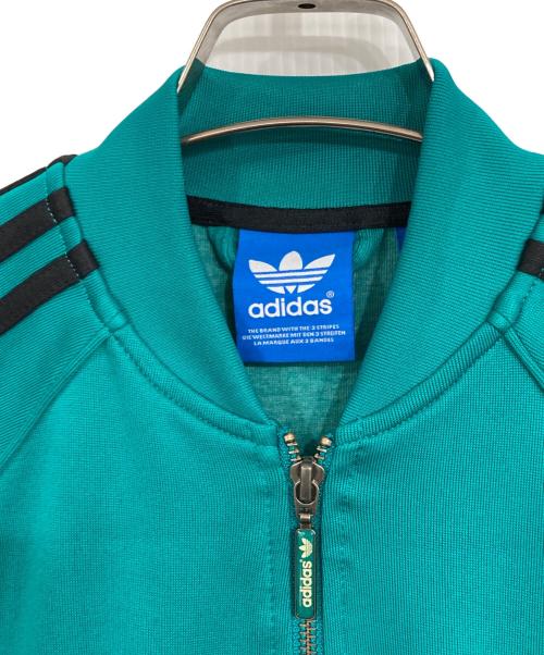 adidas（アディダス）adidas (アディダス) トレフォイル刺繍トラックジャケット グリーン サイズ:Sの古着・服飾アイテム