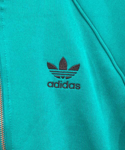 adidas（アディダス）adidas (アディダス) トレフォイル刺繍トラックジャケット グリーン サイズ:Sの古着・服飾アイテム