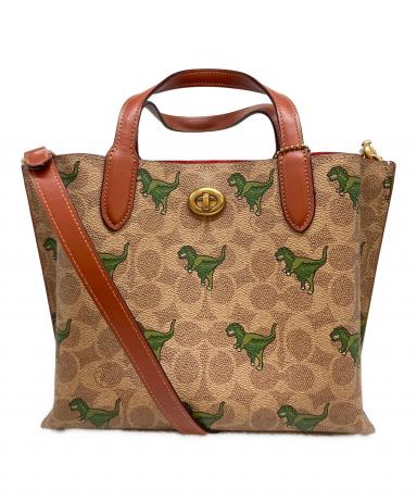 COACH リュック・バックパック 恐竜プリント 中古・古着通販】COACH (コーチ) 恐竜プリントターンロック2WAYバッグ