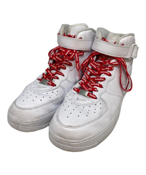 NIKE（ナイキ）NIKE (ナイキ) Supreme (シュプリーム) エアフォース 1 ミッド シュプリーム ホワイト サイズ:-の古着・服飾アイテム