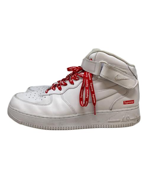 NIKE（ナイキ）NIKE (ナイキ) Supreme (シュプリーム) エアフォース 1 ミッド シュプリーム ホワイト サイズ:-の古着・服飾アイテム