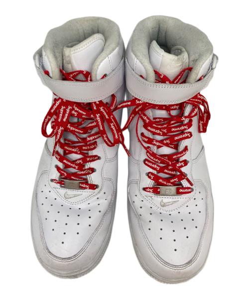 NIKE（ナイキ）NIKE (ナイキ) Supreme (シュプリーム) エアフォース 1 ミッド シュプリーム ホワイト サイズ:-の古着・服飾アイテム