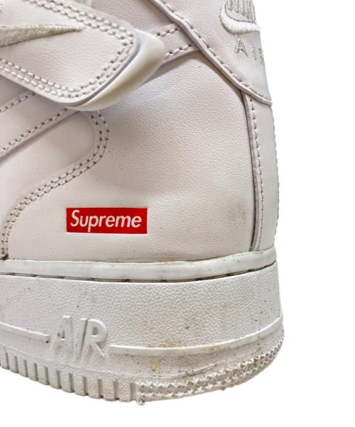 NIKE（ナイキ）NIKE (ナイキ) Supreme (シュプリーム) エアフォース 1 ミッド シュプリーム ホワイト サイズ:-の古着・服飾アイテム