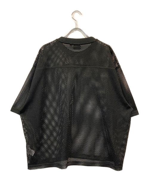 stussy（ステューシー）stussy (ステューシー) ステューシースポーツチームジャージーメッシュTシャツ ブラック サイズ:XLの古着・服飾アイテム