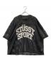stussy（ステューシー）の古着「ステューシースポーツチームジャージーメッシュTシャツ」｜ブラック