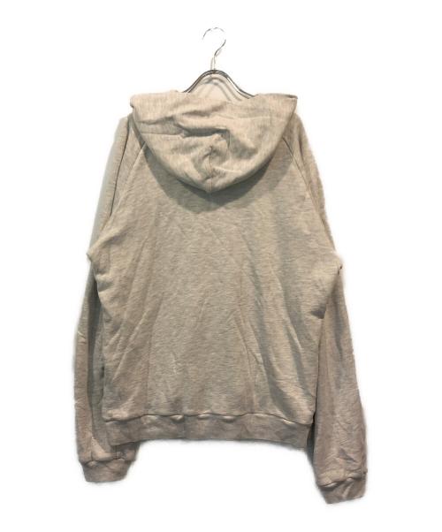 ERL（イーアールエル）ERL (イーアールエル) UNISEX ZIPPED FLEECE HOODIE JERSEY グレー サイズ:SIZE Lの古着・服飾アイテム