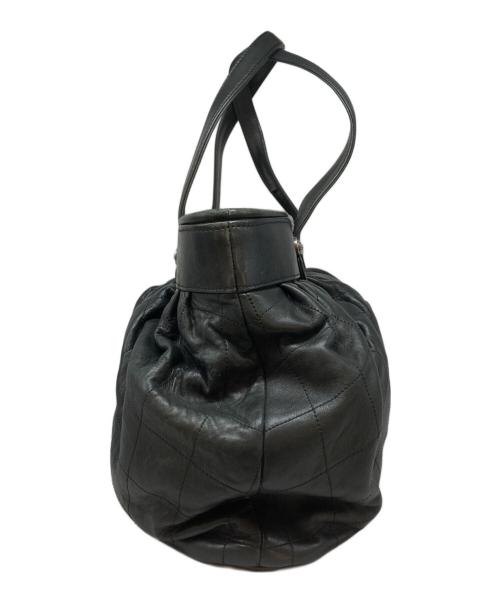 CHANEL（シャネル）CHANEL (シャネル) レザーハンドバッグ ブラックの古着・服飾アイテム