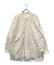 yokosakamoto（ヨウコサカモト）の古着「バンドカラープルオーバーシャツ」｜アイボリー