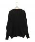 YOKOSAKAMOTO (ヨウコサカモト) HIGH TWIST COTTON KNIT CARDIGAN ブラック サイズ:M：16000円