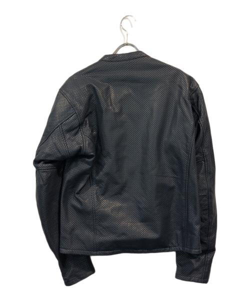 KADOYA（カドヤ）kadoya (カドヤ) パンチングシングルライダースジャケット ブルー サイズ:SIZE LLの古着・服飾アイテム