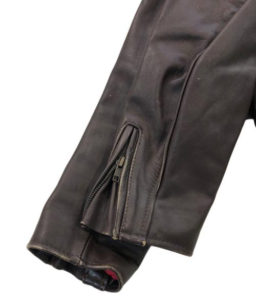 HARLEY-DAVIDSON（ハーレーダビッドソン）HARLEY-DAVIDSON (ハーレーダビッドソン) ライダースジャケット ブラウン サイズ:SIZE 1の古着・服飾アイテム