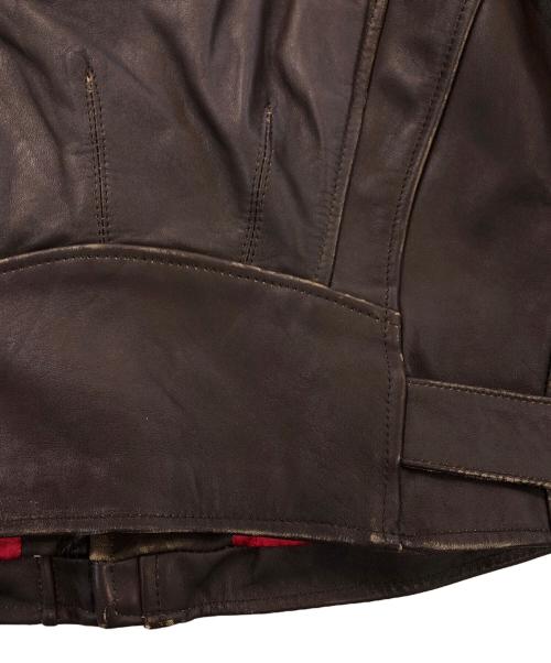 HARLEY-DAVIDSON（ハーレーダビッドソン）HARLEY-DAVIDSON (ハーレーダビッドソン) ライダースジャケット ブラウン サイズ:SIZE 1の古着・服飾アイテム