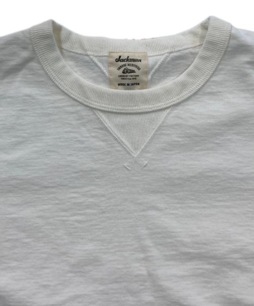 JACKMAN（ジャックマン）jackman (ジャックマン) Dotsume Rib T-Shirt ホワイト サイズ:Mの古着・服飾アイテム