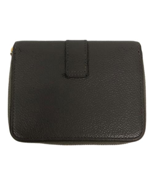 Saint Laurent Paris（サンローランパリ）Saint Laurent Paris (サンローランパリ) カサンドラロゴ 二つ折りウォレット グレーの古着・服飾アイテム
