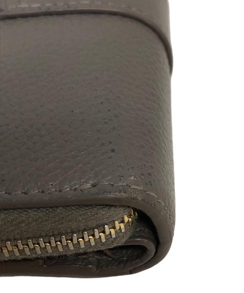 Saint Laurent Paris（サンローランパリ）Saint Laurent Paris (サンローランパリ) カサンドラロゴ 二つ折りウォレット グレーの古着・服飾アイテム