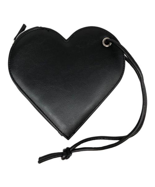 VASIC（ヴァジック）VASIC (ヴァジック) ハートポーチ付きショルダーバッグ ブラックの古着・服飾アイテム