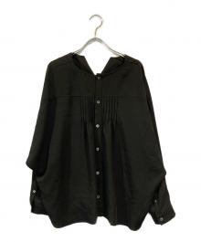 ADORE（アドーア）の古着「ブライトアセテートブラウス」｜ブラック