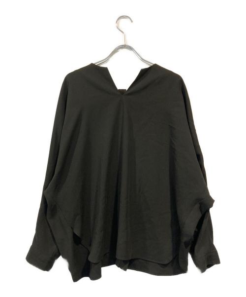 ADORE（アドーア）ADORE (アドーア) ブライトアセテートブラウス ブラック サイズ:SIZE 38の古着・服飾アイテム