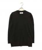 STONE ISLANDストーンアイランド）の古着「Vネックニット」｜ブラック