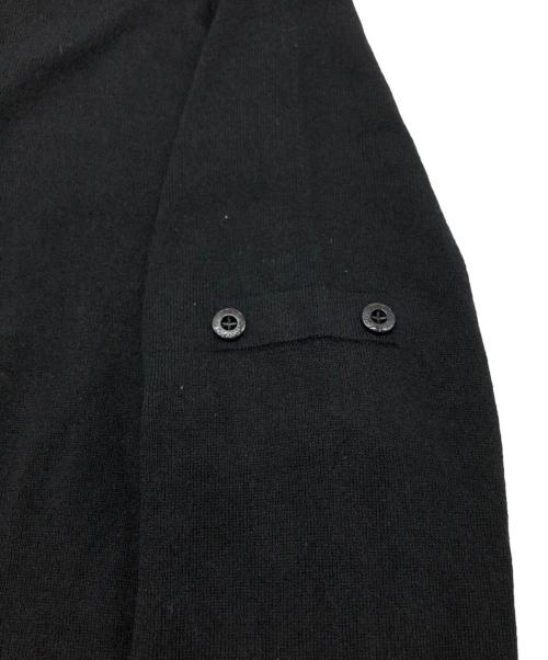 STONE ISLAND（ストーンアイランド）STONE ISLAND (ストーンアイランド) Vネックニット ブラック サイズ:Lの古着・服飾アイテム