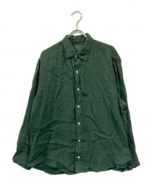 Frank&Eileen（フランクアンドアイリーン）の古着「リネンシャツ」｜グリーン