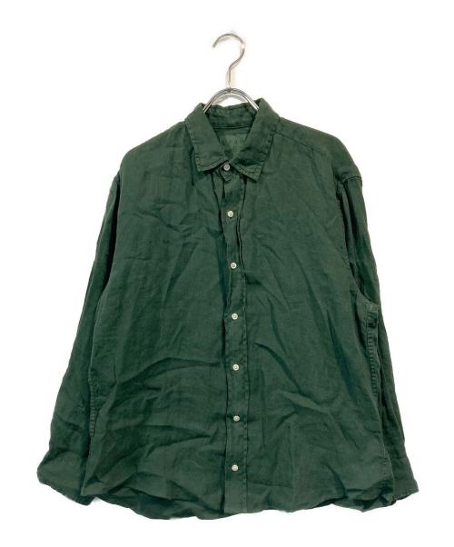 Frank&Eileen（フランクアンドアイリーン）Frank&Eileen (フランクアンドアイリーン) リネンシャツ グリーン サイズ:Sの古着・服飾アイテム