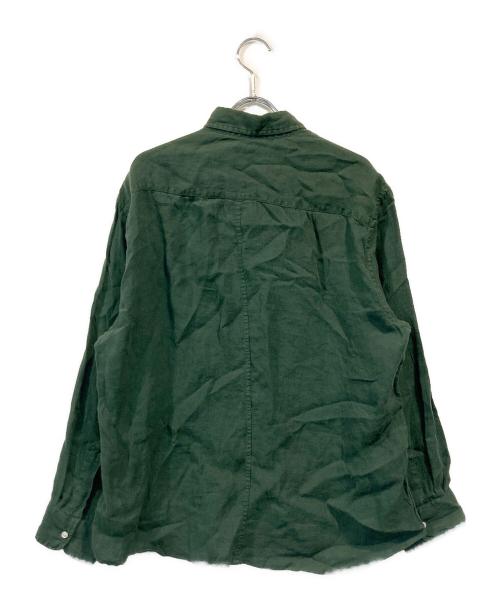 Frank&Eileen（フランクアンドアイリーン）Frank&Eileen (フランクアンドアイリーン) リネンシャツ グリーン サイズ:Sの古着・服飾アイテム