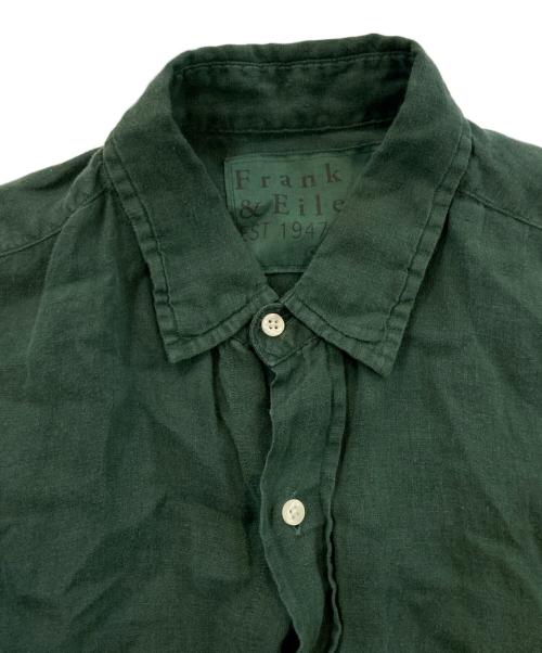 Frank&Eileen（フランクアンドアイリーン）Frank&Eileen (フランクアンドアイリーン) リネンシャツ グリーン サイズ:Sの古着・服飾アイテム