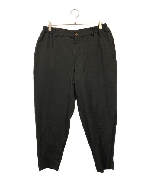COMME des GARCONS HOMME DEUX（コムデギャルソン オム ドゥ）COMME des GARCONS HOMME DEUX (コムデギャルソン オム ドゥ) ポリエステル縮絨パンツ ブラック サイズ:Lの古着・服飾アイテム