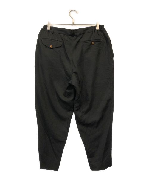 COMME des GARCONS HOMME DEUX（コムデギャルソン オム ドゥ）COMME des GARCONS HOMME DEUX (コムデギャルソン オム ドゥ) ポリエステル縮絨パンツ ブラック サイズ:Lの古着・服飾アイテム