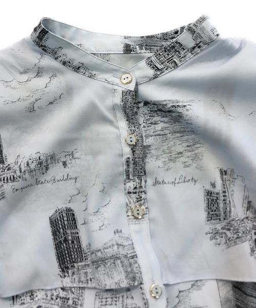 Diagram（ダイアグラム）Diagram (ダイアグラム) ニューヨークプリントワンピース スカイブルー サイズ:SIZE 36の古着・服飾アイテム