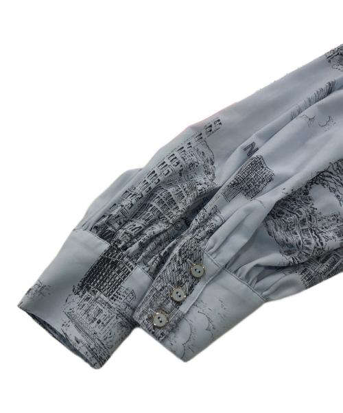 Diagram（ダイアグラム）Diagram (ダイアグラム) ニューヨークプリントワンピース スカイブルー サイズ:SIZE 36の古着・服飾アイテム