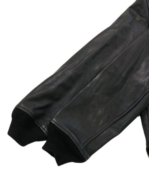 Rags McGREGOR（ラグスマックレガー）Rags McGREGOR (ラグスマックレガー) N.HOOLYWOOD (エヌ ハリウッド) 野口強 (ノグチツヨシ) ゴートレザーボア付きジャケット ブラック サイズ:SIZE Mの古着・服飾アイテム