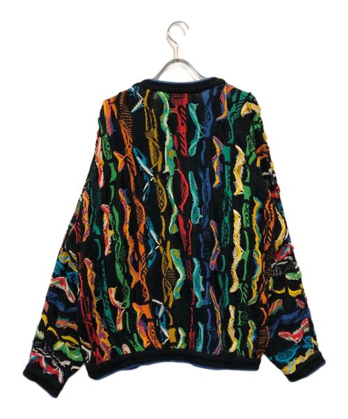 Coogi（クージー）Coogi (クージー) 3Dデザインニット マルチカラー サイズ:SIZE Mの古着・服飾アイテム