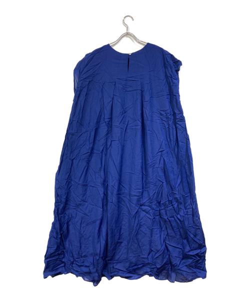 KAGURE（カグレ）kagure (カグレ) レーヨンコットンAラインワンピース ブルー サイズ:freeの古着・服飾アイテム