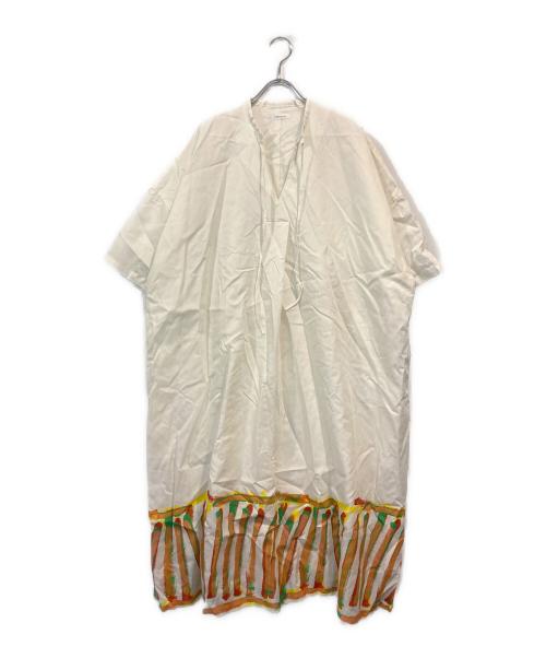 HERALBONY（ヘラルボニー）HERALBONY (ヘラルボニー) ブラウスワンピース ホワイト サイズ:SIZE Freeの古着・服飾アイテム