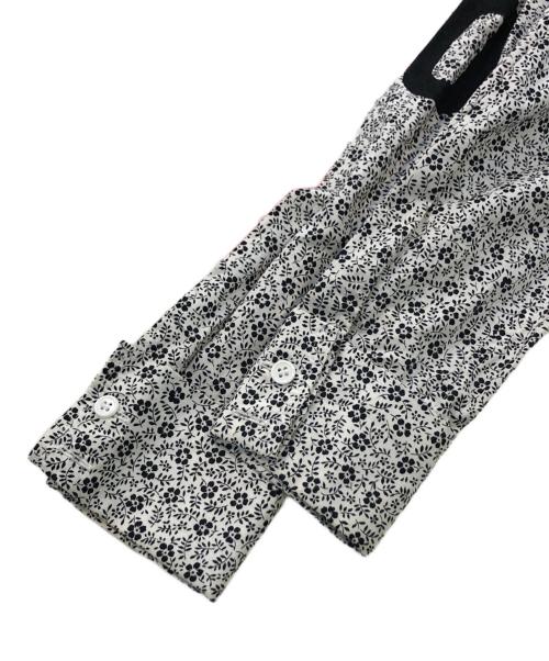 Y's（ワイズ）Y's (ワイズ) ナンバリングレースアップブラウス ホワイト×ブラック サイズ:SIZE 1の古着・服飾アイテム