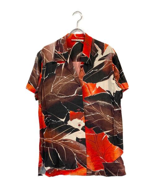 Acne studios（アクネ ストゥディオズ）ACNE STUDIOS (アクネ ストゥディオス) オープンカラーシャツ レッド サイズ:SIZE 32の古着・服飾アイテム
