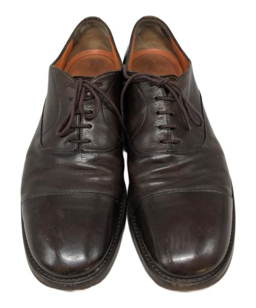 Santoni（サントーニ）Santoni (サントーニ) 内羽根ストレートチップシューズ ブラック サイズ:SIZE 8 1/2の古着・服飾アイテム