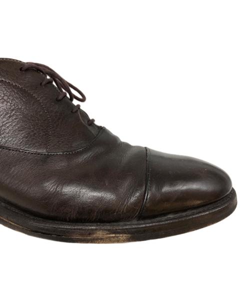 Santoni（サントーニ）Santoni (サントーニ) 内羽根ストレートチップシューズ ブラック サイズ:SIZE 8 1/2の古着・服飾アイテム