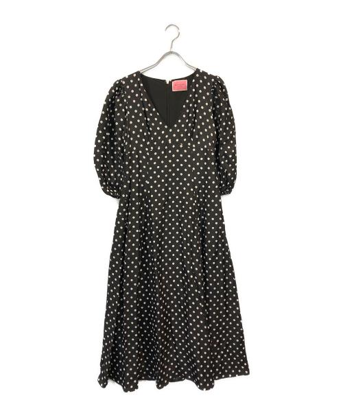 Kate Spade（ケイトスペード）Kate Spade (ケイトスペード) Polka dot dress ブラック サイズ:-の古着・服飾アイテム