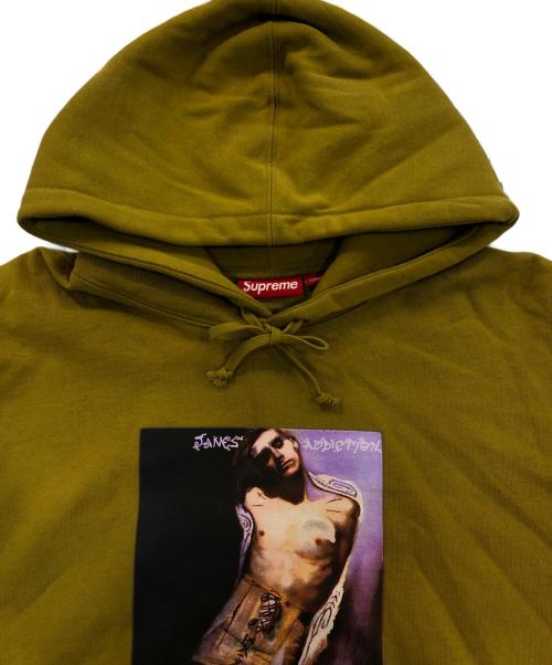 SUPREME（シュプリーム）Supreme (シュプリーム) ジェーンズアディクション プリント プルオーバーフーディパーカー カーキ サイズ:SIZE Lの古着・服飾アイテム