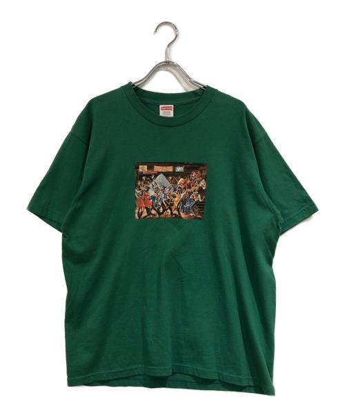 SUPREME（シュプリーム）Supreme (シュプリーム) Ernie Barnes Tee グリーン サイズ:SIZE Mの古着・服飾アイテム