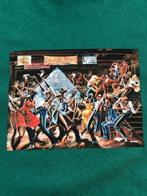 SUPREME（シュプリーム）Supreme (シュプリーム) Ernie Barnes Tee グリーン サイズ:SIZE Mの古着・服飾アイテム
