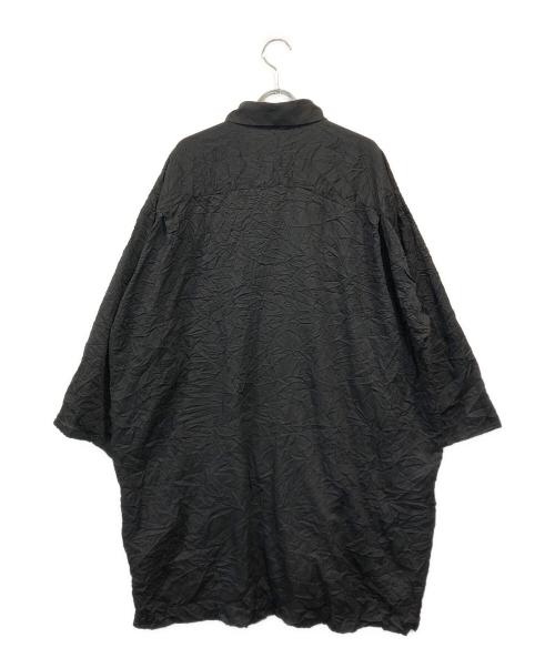 ISSEY MIYAKE（イッセイミヤケ）ISSEY MIYAKE (イッセイミヤケ) シワ加工シャツブラウス ネイビー サイズ:Mの古着・服飾アイテム