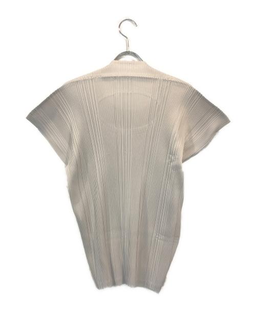 PLEATS PLEASE（プリーツプリーズ）PLEATS PLEASE (プリーツプリーズ) プリーツ変形カットソー グレー サイズ:SIZE 3の古着・服飾アイテム