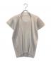 PLEATS PLEASE（プリーツプリーズ）の古着「プリーツ変形カットソー」｜グレー