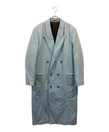 PAUL SMITH（ポールスミス）の古着「袖カットオフダブルチェスターコート」｜スカイブルー