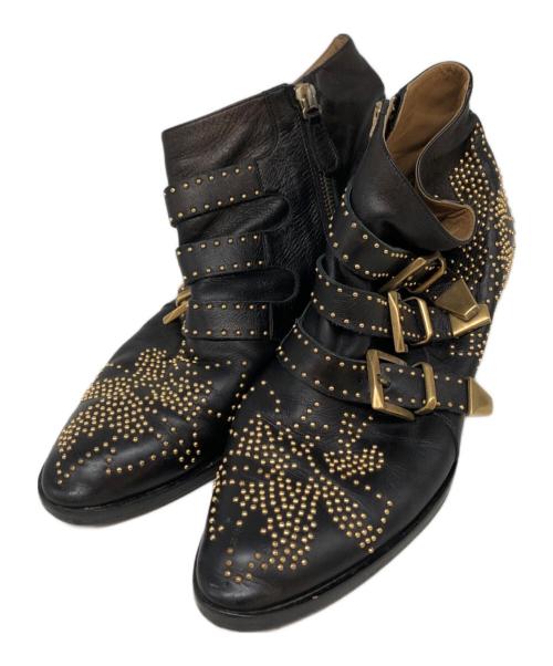 Chloe（クロエ）Chloe (クロエ) SUSANNAショートブーツ ブラック サイズ:SIZE 37の古着・服飾アイテム